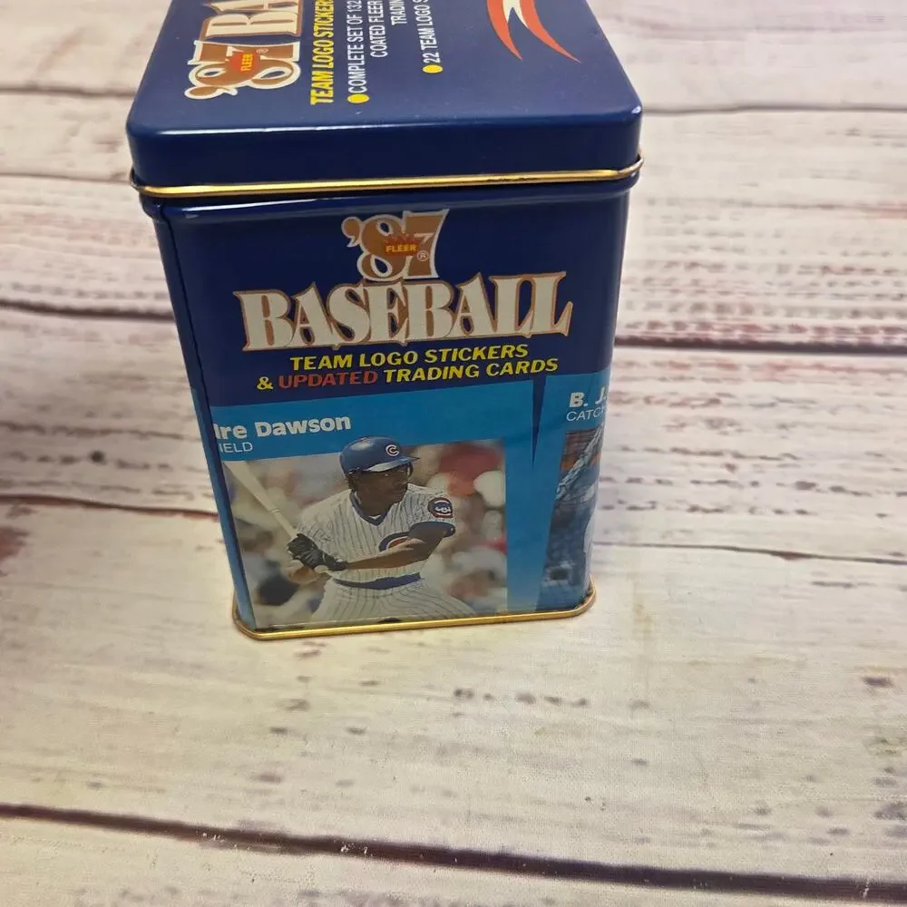 1987 Fleer Baseball Update Complete 132 Card Set 22 Stickers Collector Tin